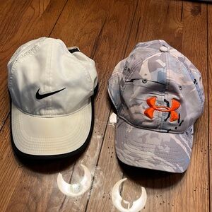 Nike and Under armour women’s hats in good condition